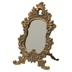20th Century Metal Table Mirror