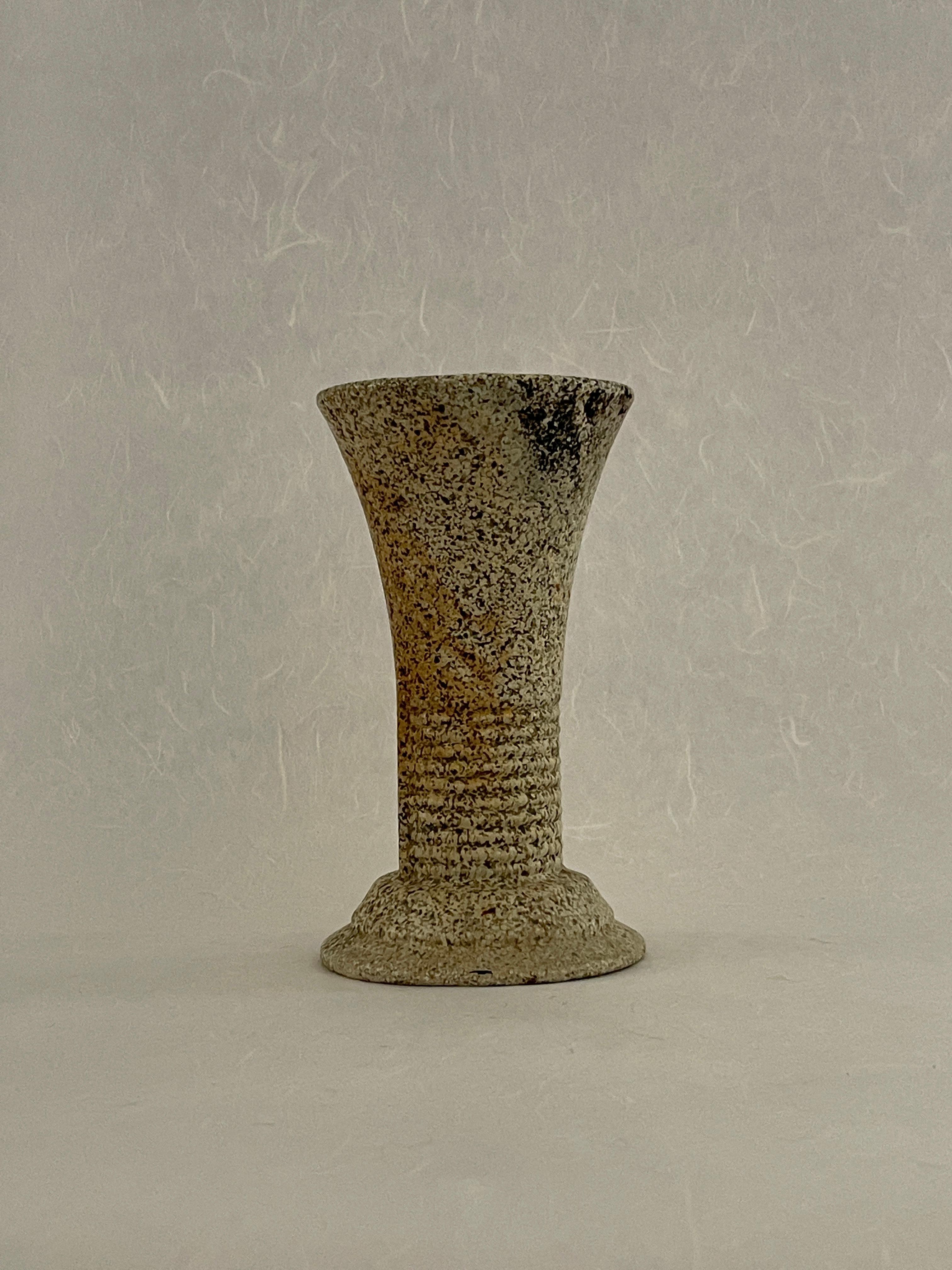 Unknown 20th Century Metal Textured Vase For Sale