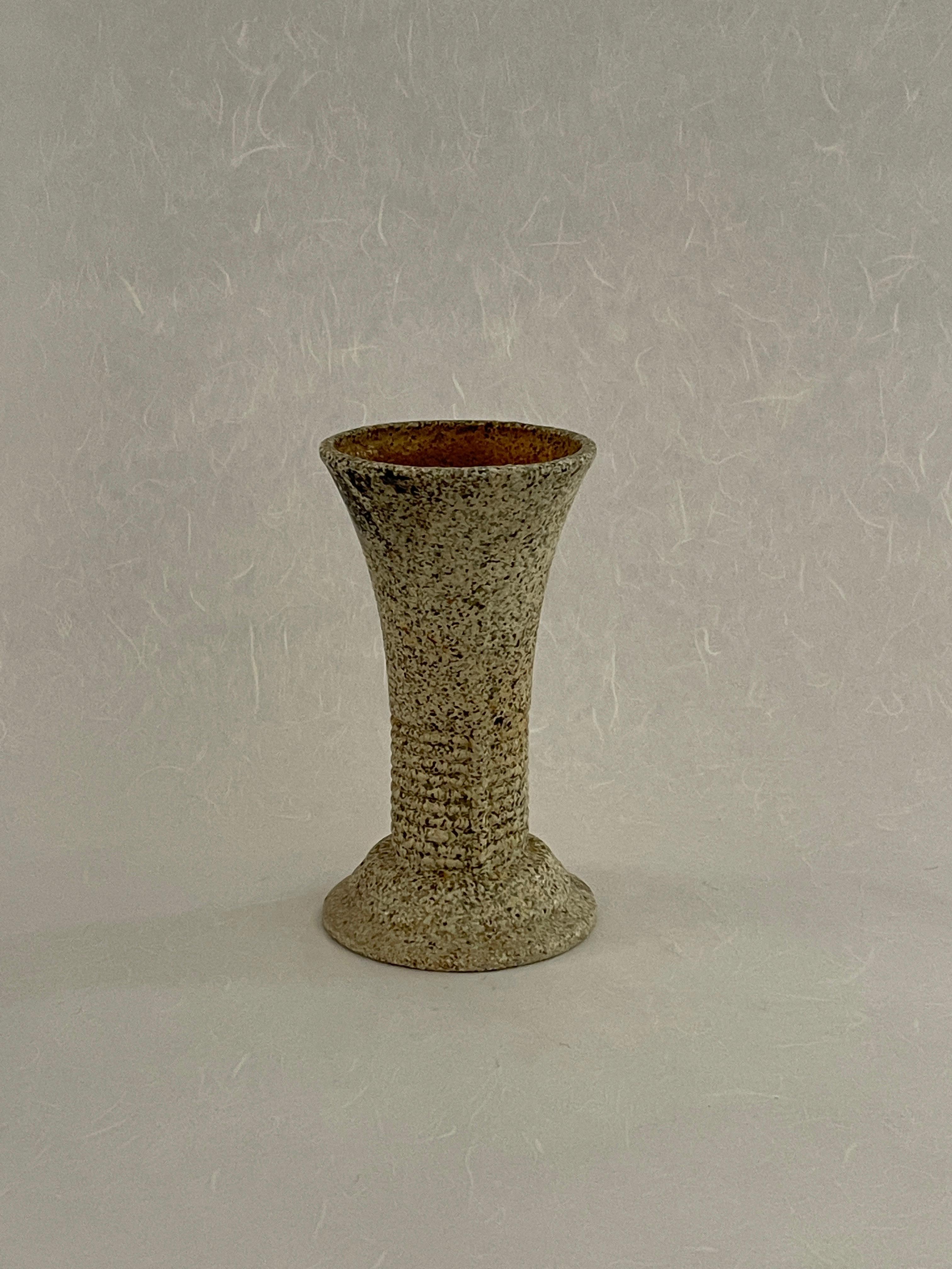 20th Century Metal Textured Vase In Good Condition For Sale In Miami, FL