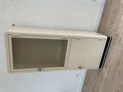 20th Century Metal Wardrobe with Glass Shelves by Baisch, 1950s