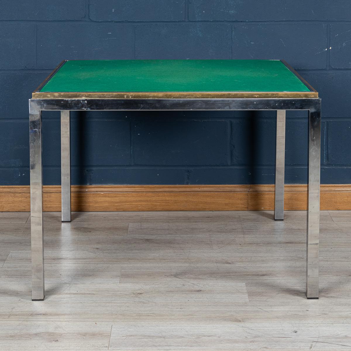 20ième siècle Table de jeu/table de salle à manger métamorphique du 20e siècle, Romeo Rega pour Metalarte en vente