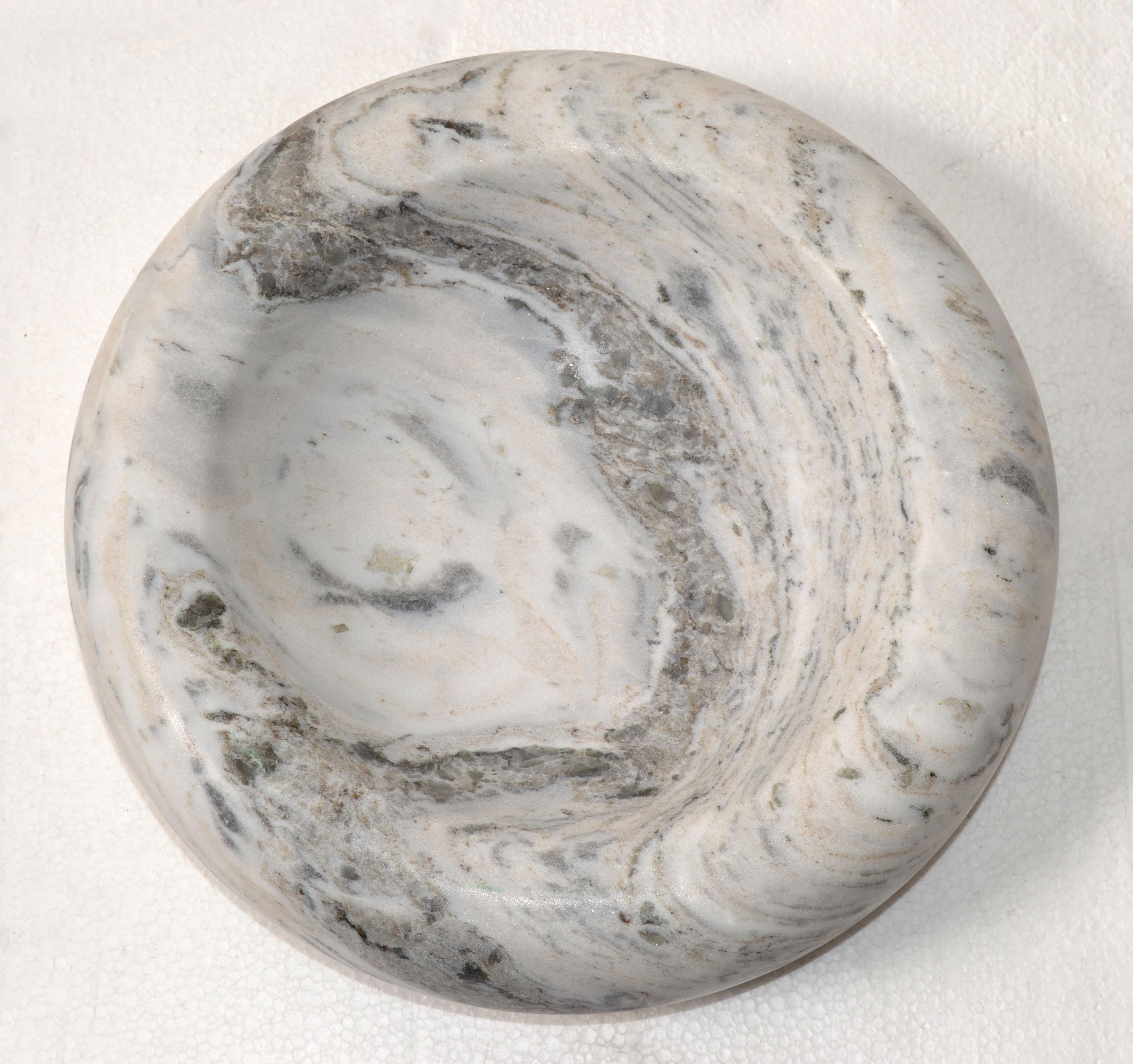 Centrotavola con ciotola in marmo di Carrara, fatto a mano, del 20° secolo. in vendita 5