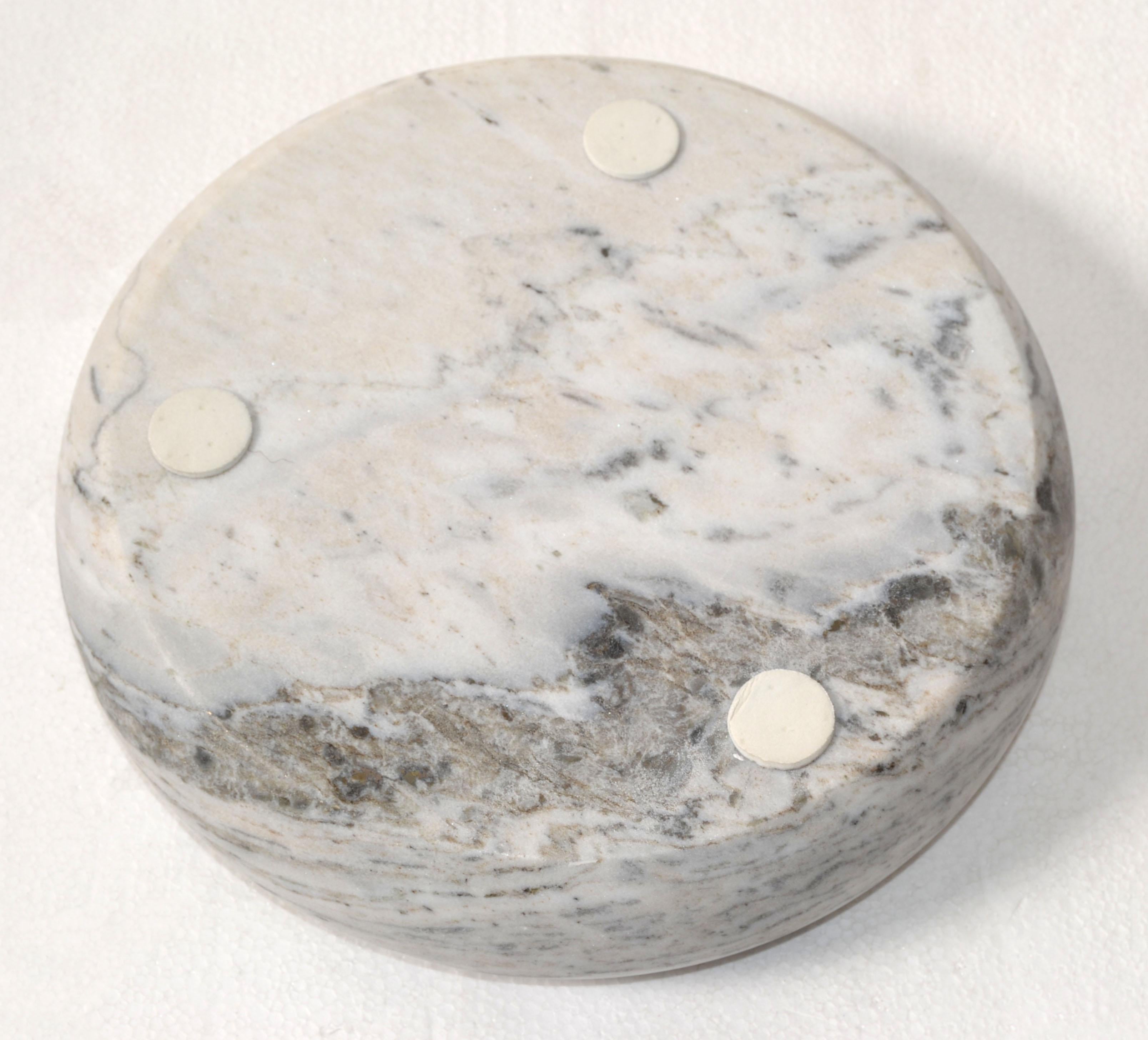 Centrotavola con ciotola in marmo di Carrara, fatto a mano, del 20° secolo. in vendita 6