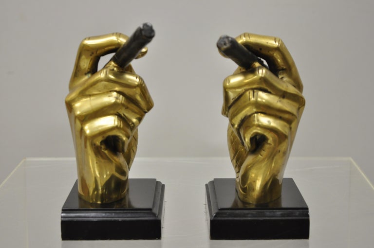 20th Century MidCentury Modern Italian Style Bronze Brass Hand and
