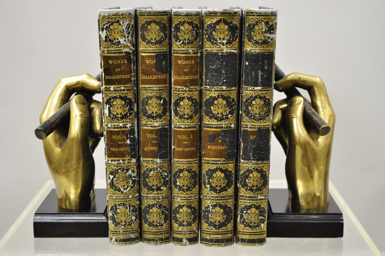 20th Century MidCentury Modern Italian Style Bronze Brass Hand and