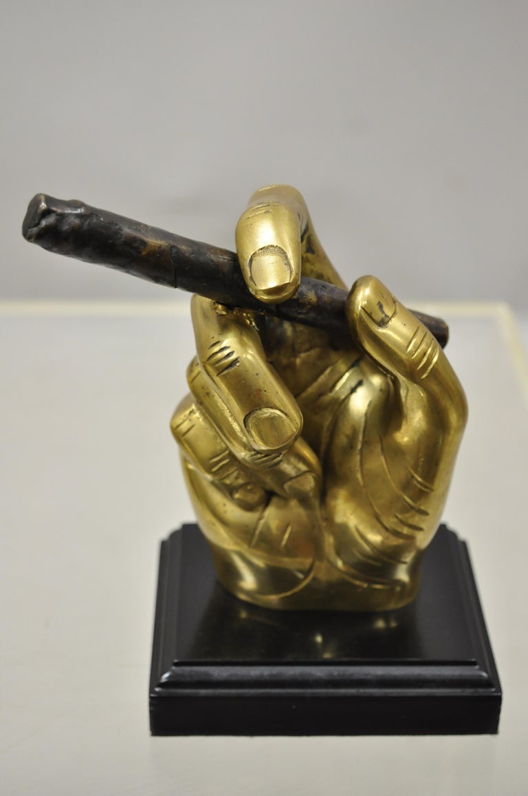 20th Century MidCentury Modern Italian Style Bronze Brass Hand and