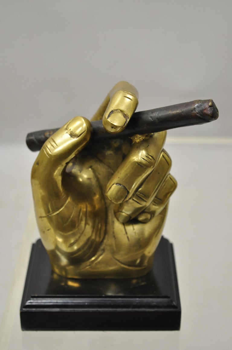 20th Century MidCentury Modern Italian Style Bronze Brass Hand and