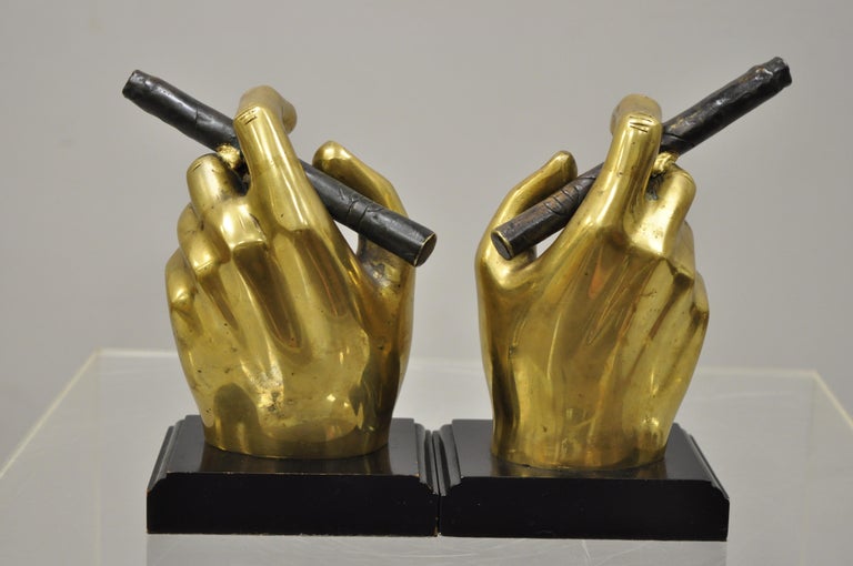 20th Century MidCentury Modern Italian Style Bronze Brass Hand and