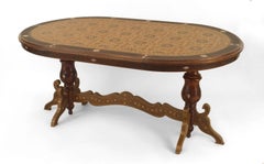 Middle Eastern Damascus Carved Fretwork Dining Table