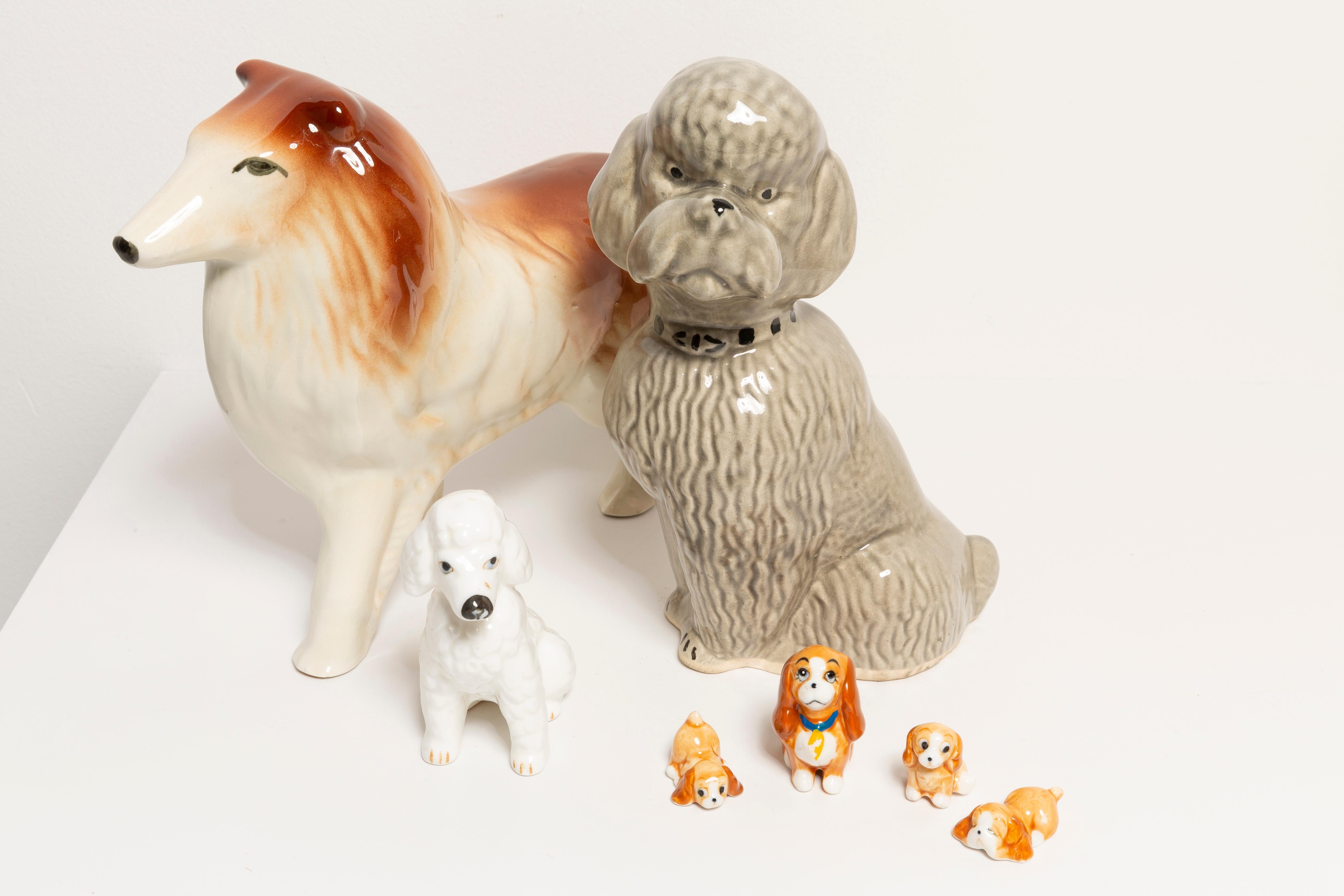 20th Century Mini Spaniel Dog Family Sculptures, Italy, 1960s For Sale 3