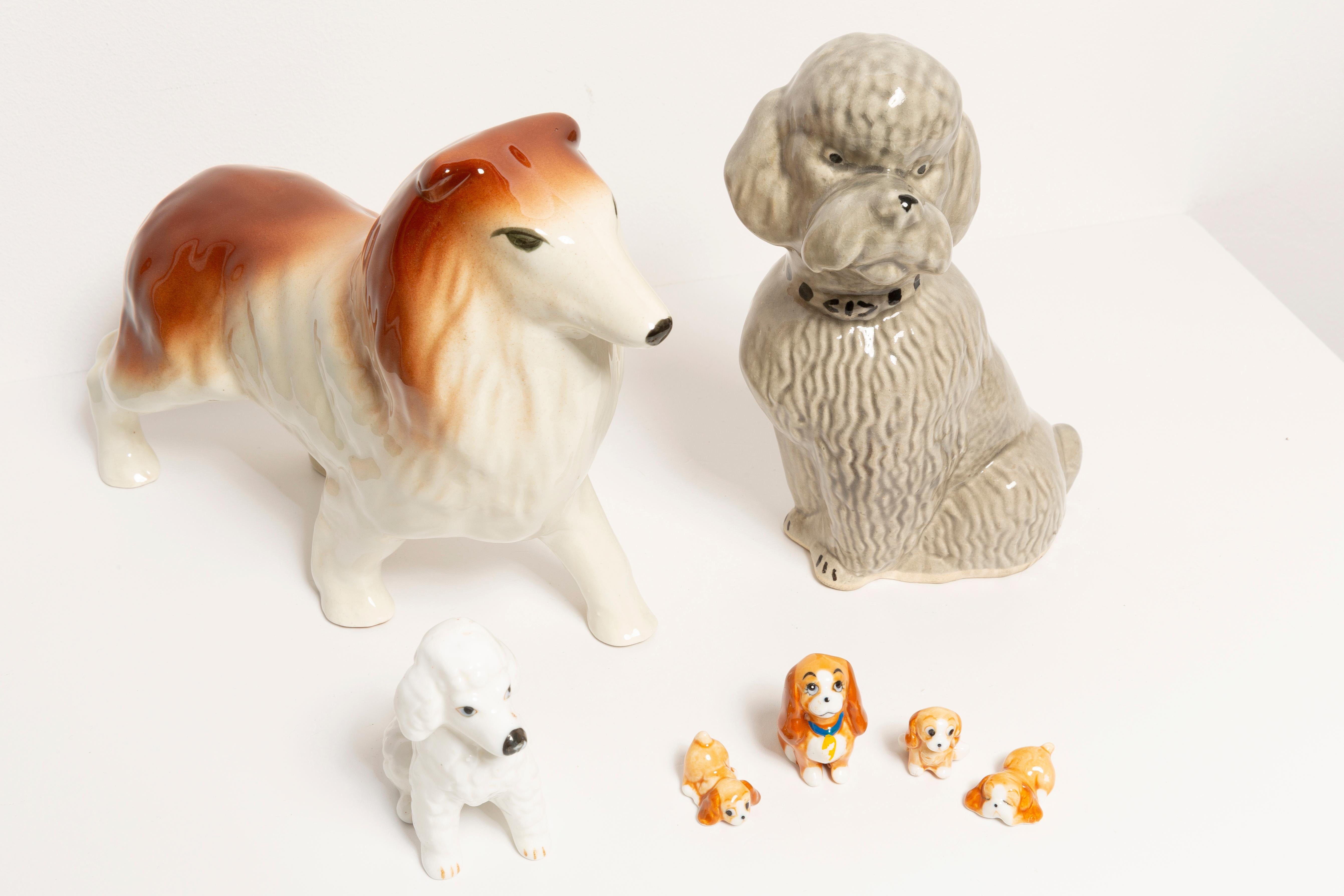 20th Century Mini Spaniel Dog Family Sculptures, Italy, 1960s For Sale 4