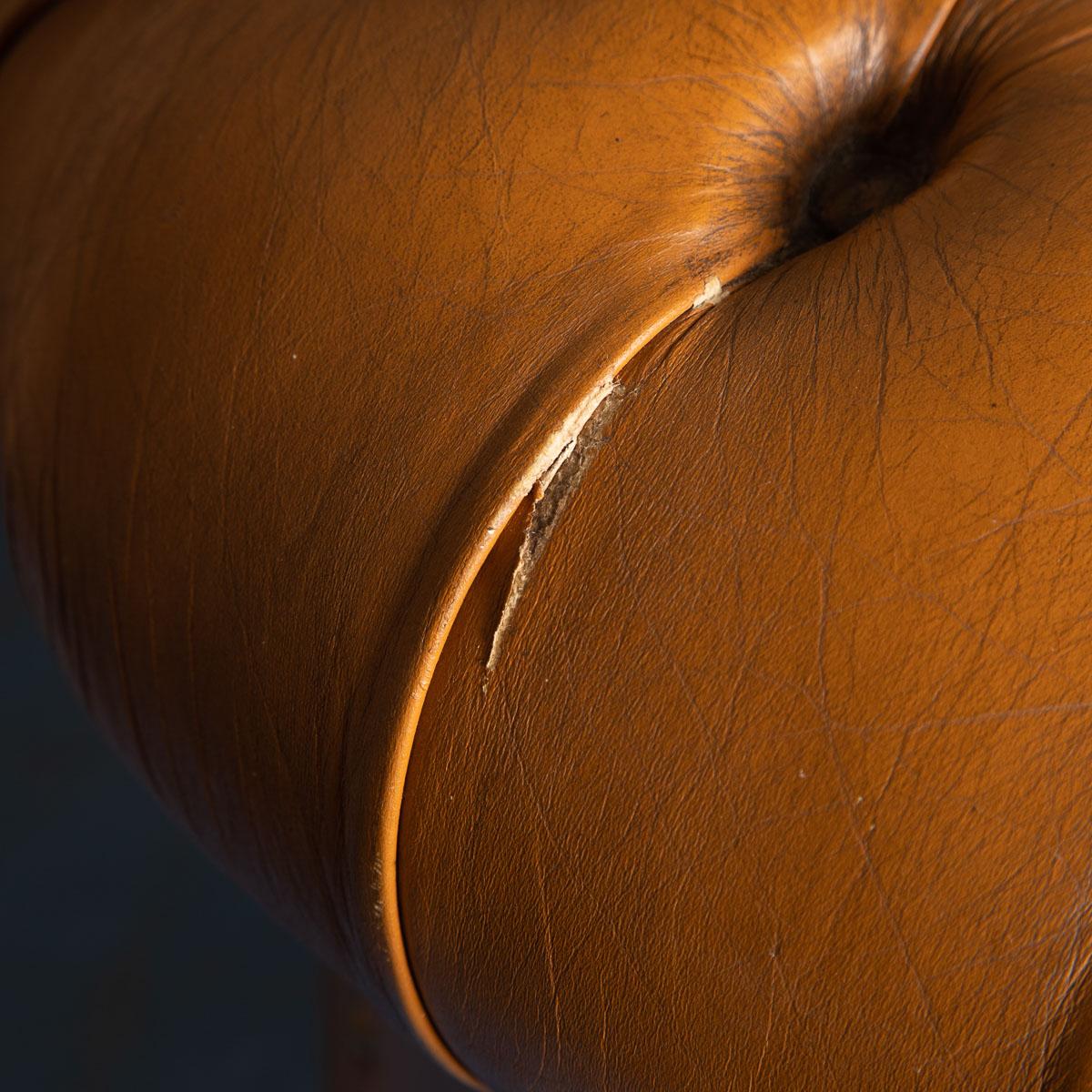 20th Century Miniature Chesterfield Leather Sofa, circa 1920 12