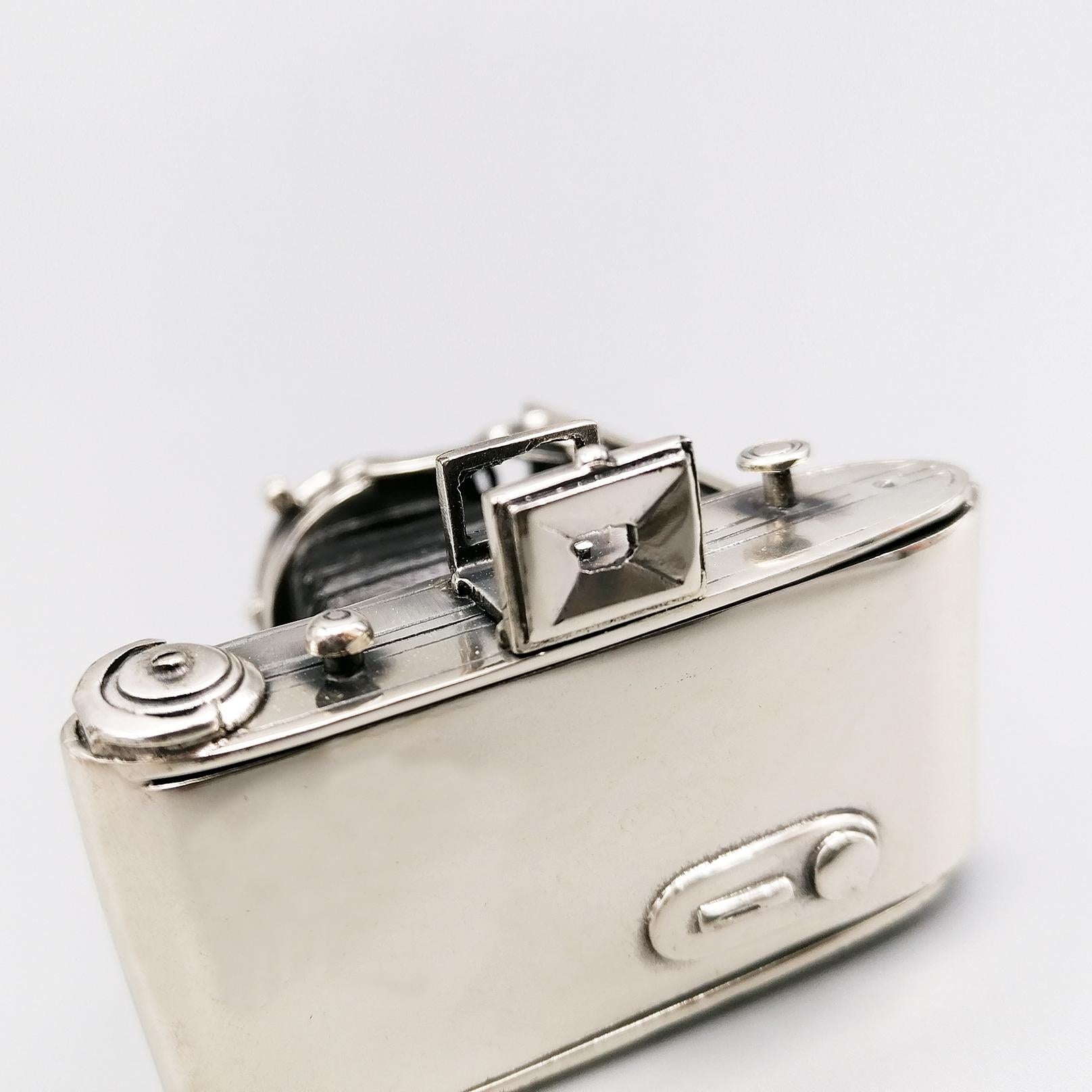 20th Century Miniature in Sterling Silver of Camera For Sale 2