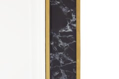 20th Century, Vintage Square Mirror in Glass & Brass Frame, Italian Design, 1980