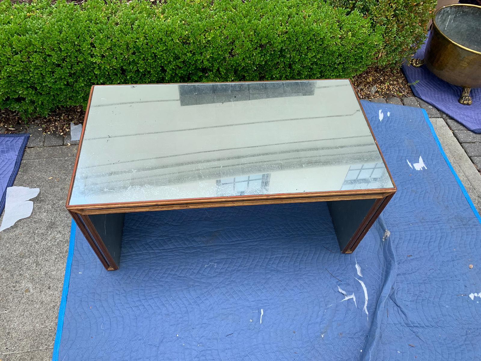 20th Century Mirrored Coffee Table Attributed to Julian Chichester 1