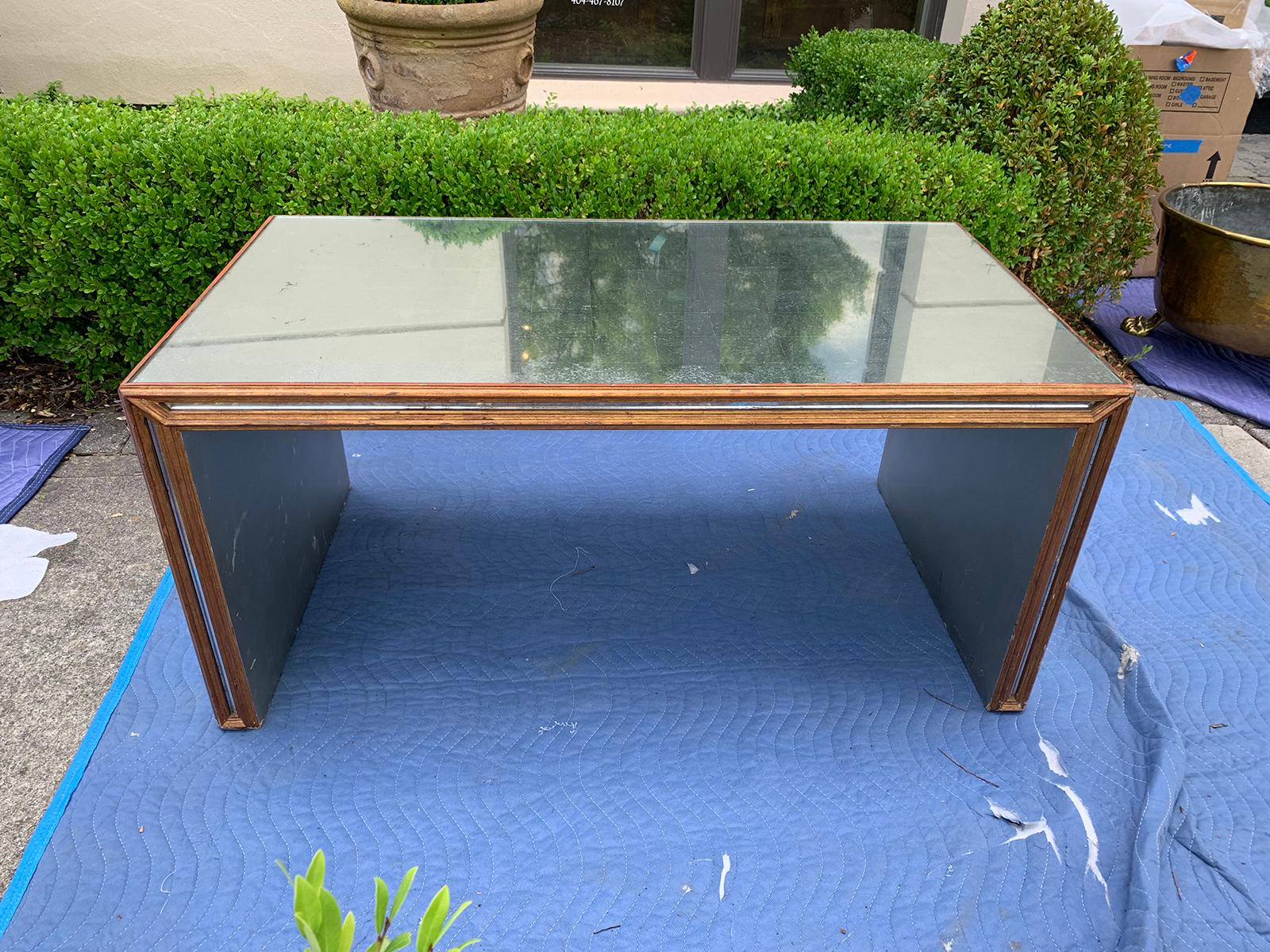 20th Century Mirrored Coffee Table Attributed to Julian Chichester 4