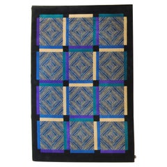 20th Century Missoni Casa Blue Purple and Greeg Rug, circa 1983
