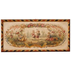 20th Century Mixed-Media on Canvas Italian Painting Dance Scene, 1930