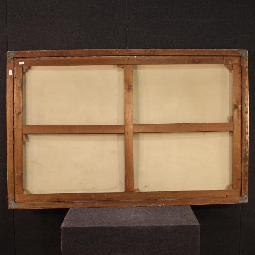 20e siècle Mixed Media sur toile Peinture religieuse Saint Jérôme au lion en vente 8