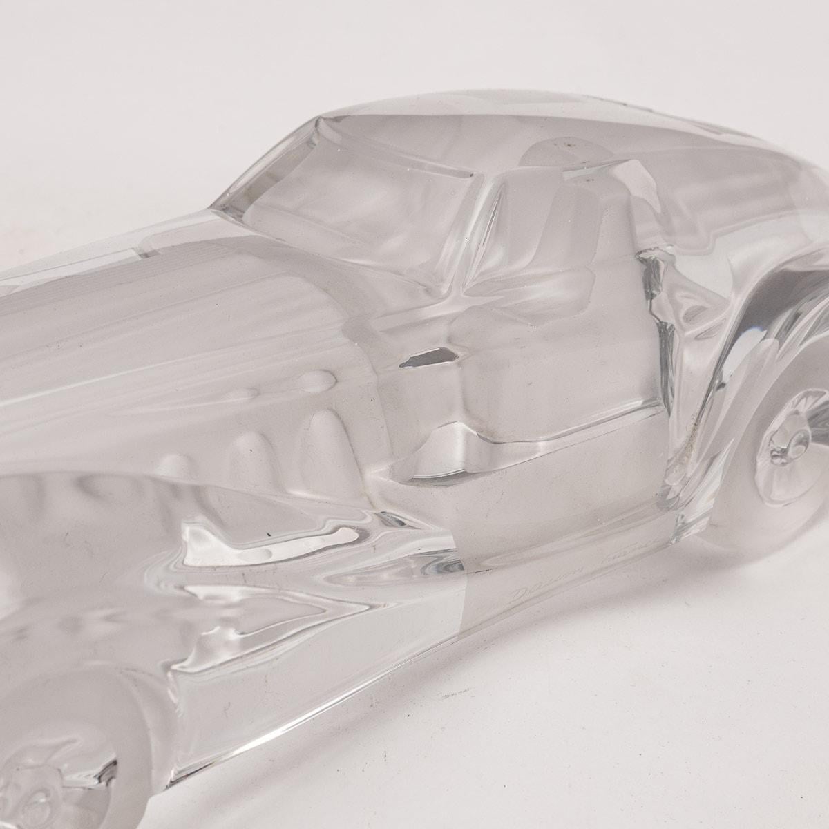 Modèle de voiture en verre du 20e siècle par Daum, France, vers 1980 en vente 4