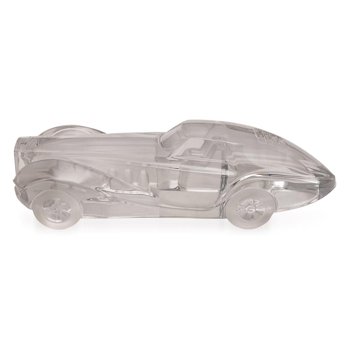 20th Century Model Glass Car By Daum, France, c.1980 In Good Condition For Sale In Royal Tunbridge Wells, Kent
