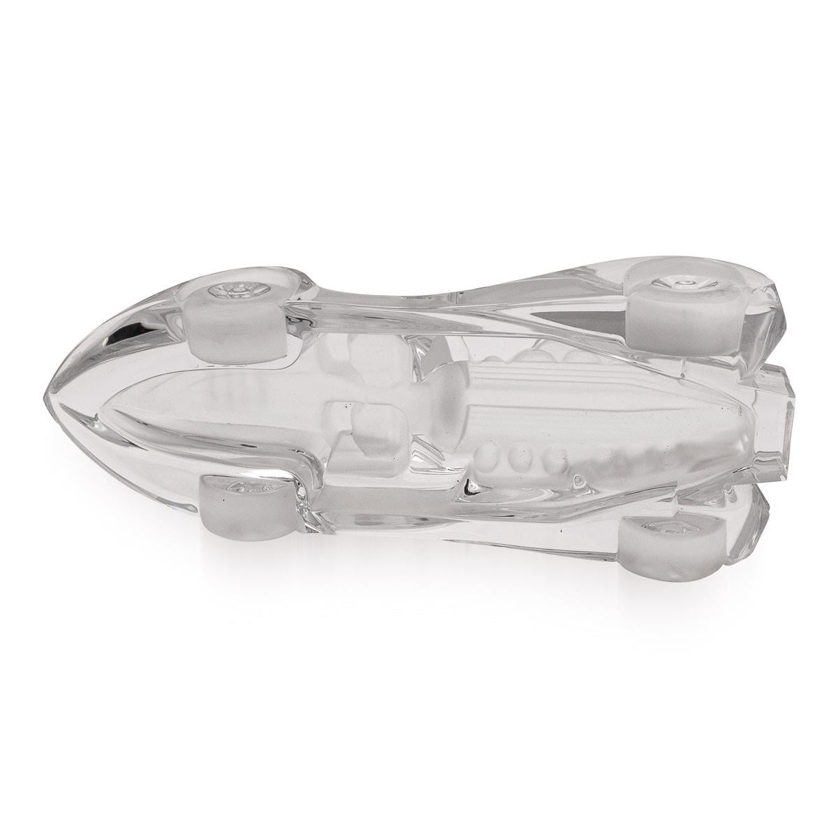 20th Century Model Glass Car By Daum, France, c.1980 For Sale 3