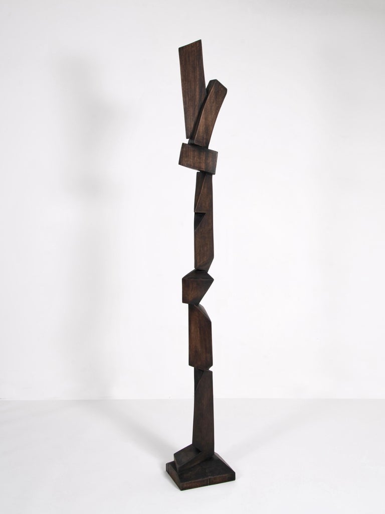 20th Century Modern Abstract TOTEM Sculpture by Bertrand Créach For ...