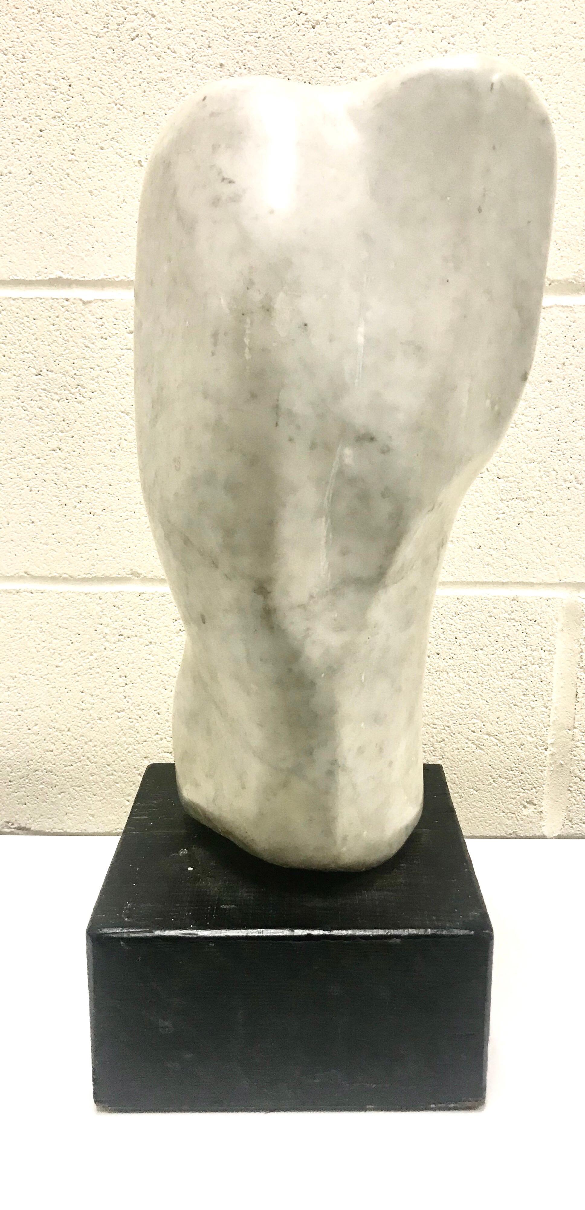 20th Century Modern Art Carrera Marble Sculpture In Good Condition For Sale In Lake Success, NY
