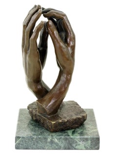 20th Century Modern Brown Patinated Bronze Sculpture “The Cathedral”