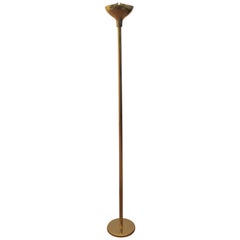 20th Century Modern Design Gianfranco Frattini for Relco  Brass Floor Lamp 80s