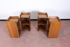 20th Century Afra&Tobia Scarpa Model Artona walnut nightstand Italy 70s set of 2