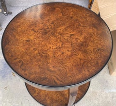 20th Century Modern Italian Burl Wood Tables by William Switzer-Pair