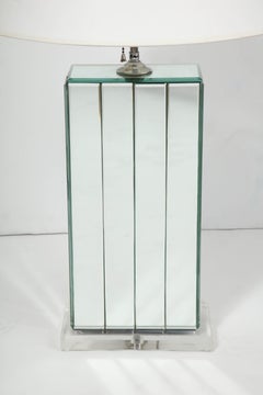 20th Century Modern Mirrored Lamp "Karl Springer"