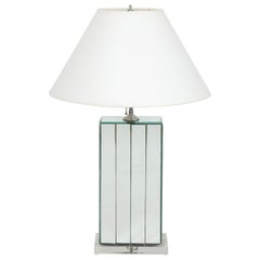 20th Century Modern Mirrored Lamp "Karl Springer"