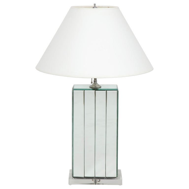 20th Century Modern Mirrored Lamp Karl, Mirrored Table Lamp