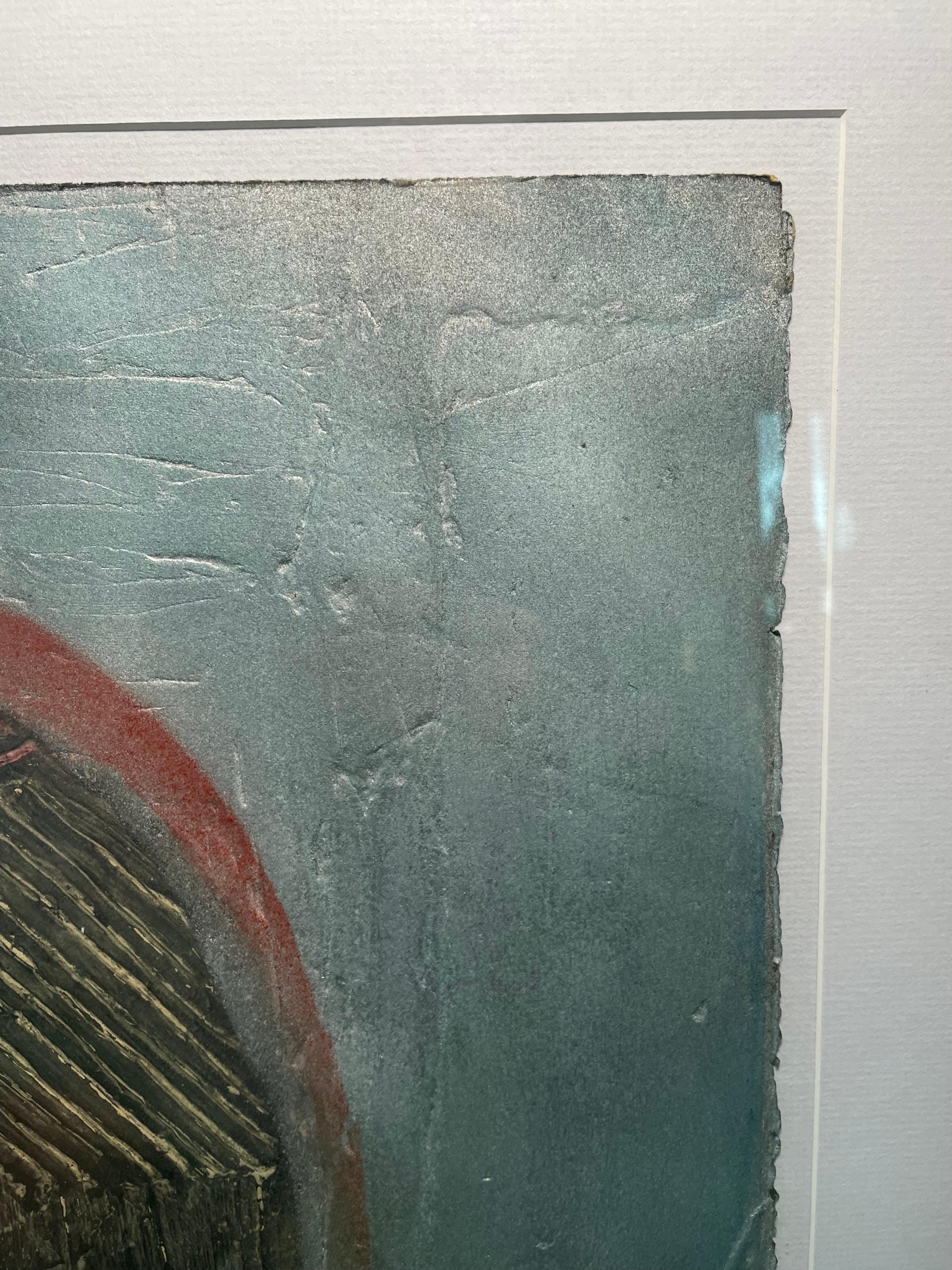Vetro Pittura moderna del XX secolo di una porta ad arco tondo in vendita