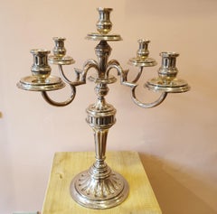 20th Century Modern Silver Candelabra, Italy, 1970s