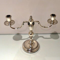 20th Century Modern Sterling Silver Candelabra London 1964 C.J Vander Ltd, Pair