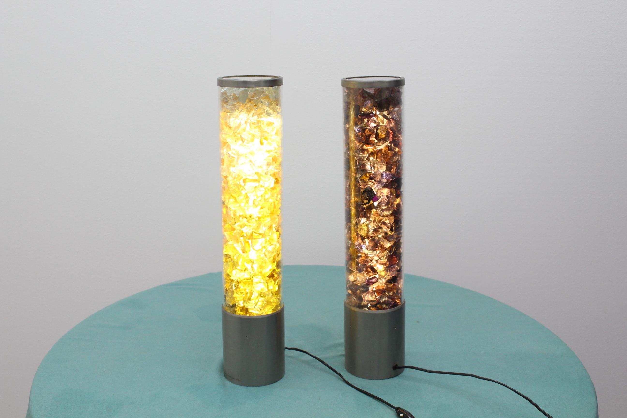 20th Century multi-color fragment of glass Vetreria D'Arte Giuliani Floor Lamp 10