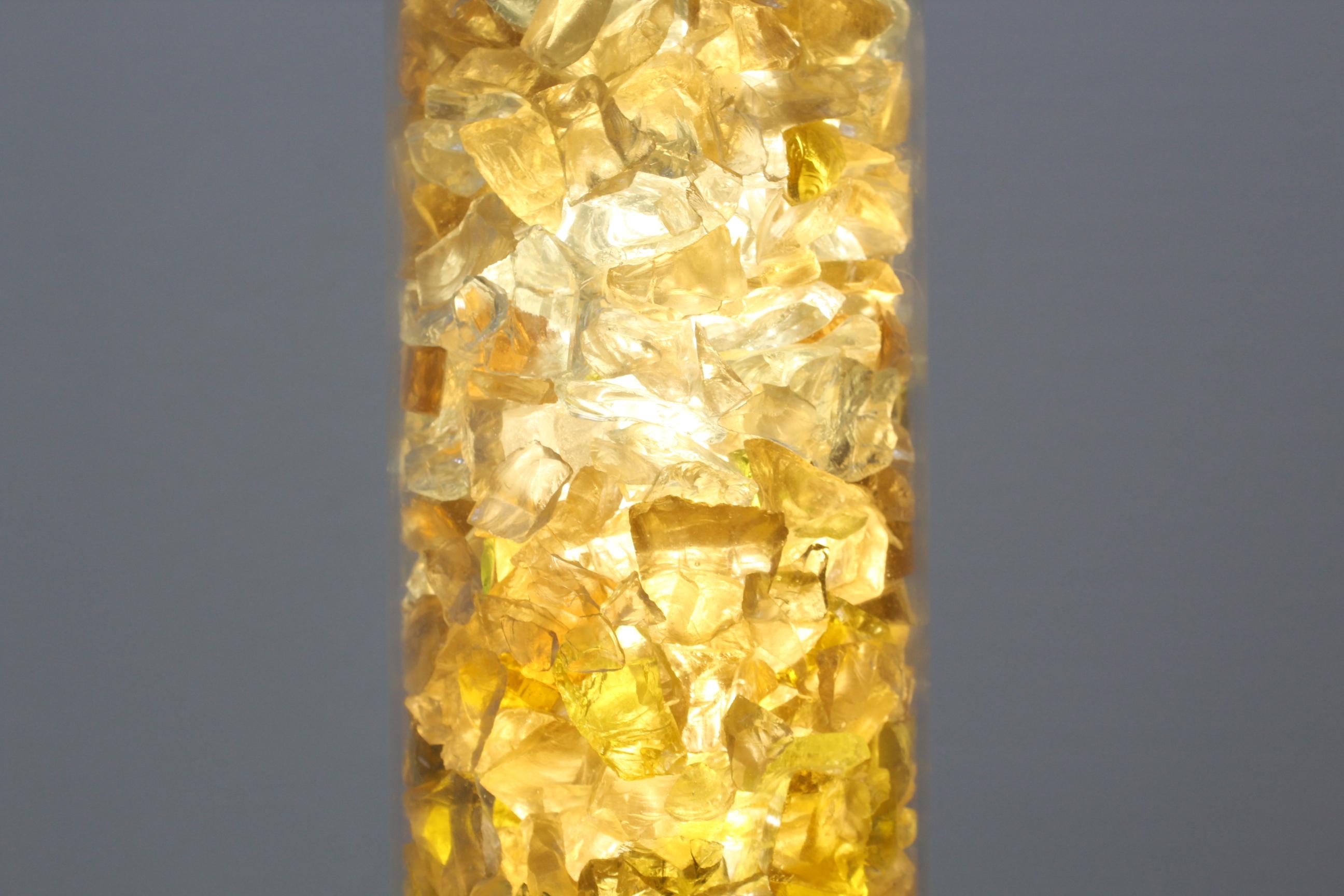 Italian 20th Century multi-color fragment of glass Vetreria D'Arte Giuliani Floor Lamp
