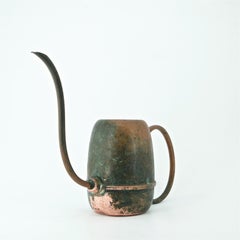 20th Century Modernist Copper Watering Can Industrial Plant Rustic Farmhouse