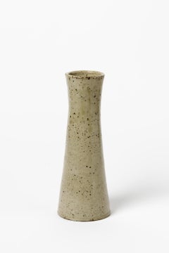 20th century modernist grey stoneware ceramic vase by Armand Bedu La Borne 1940