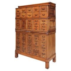 20th Century Modular Apothecary Drawer Cabinet