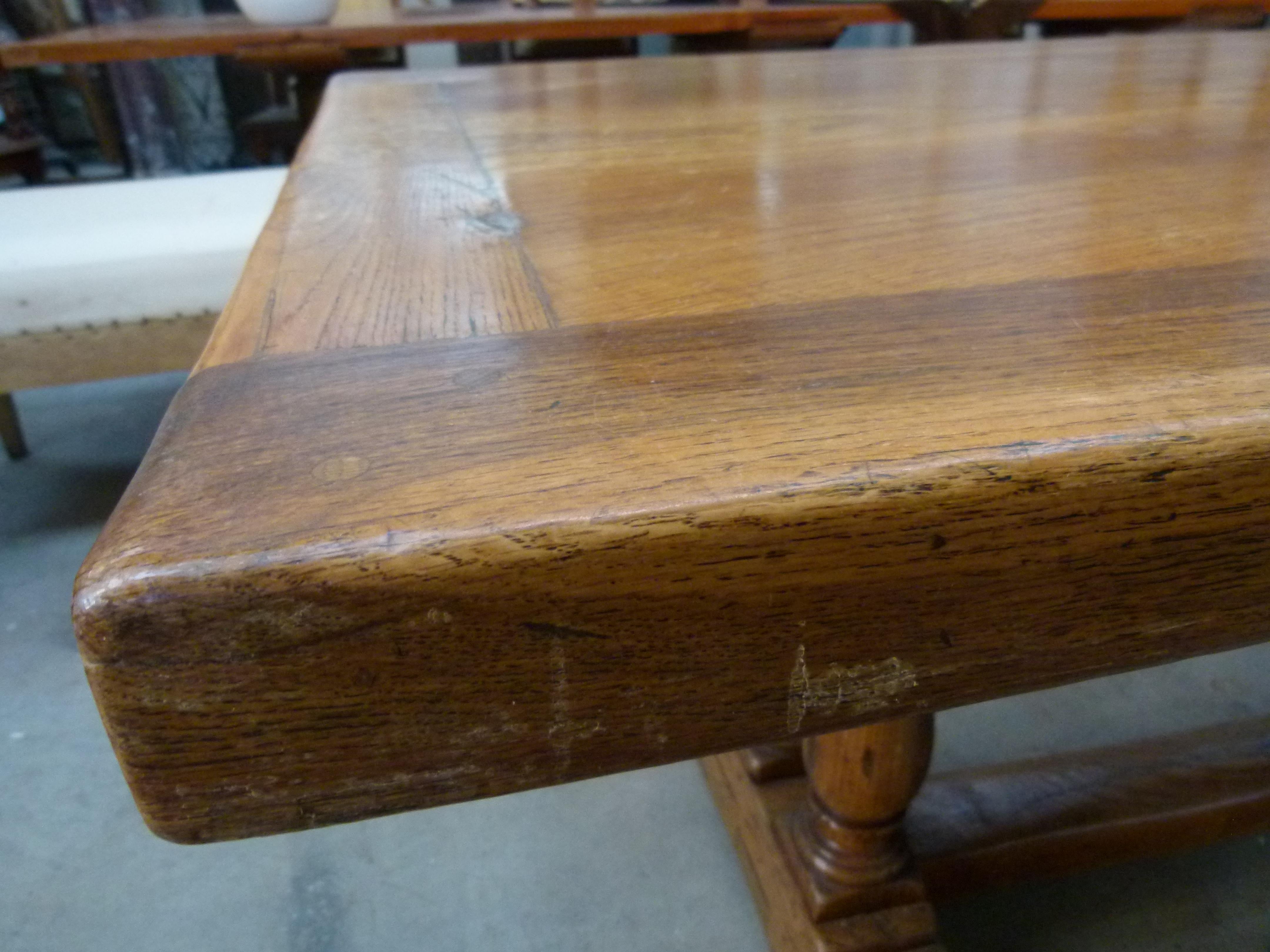 20th Century Monastery Style Oak French Table 6
