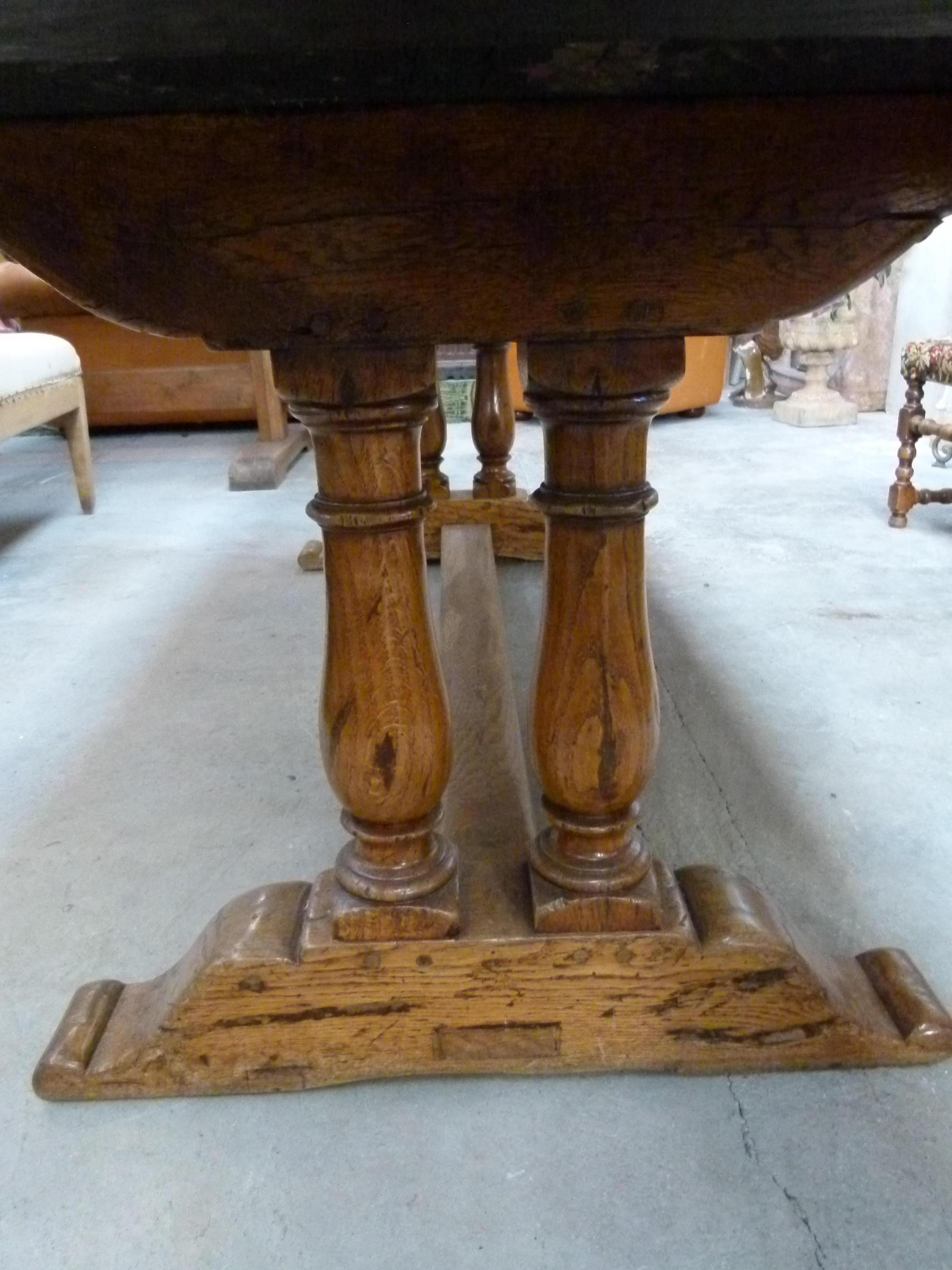 20th Century Monastery Style Oak French Table 1