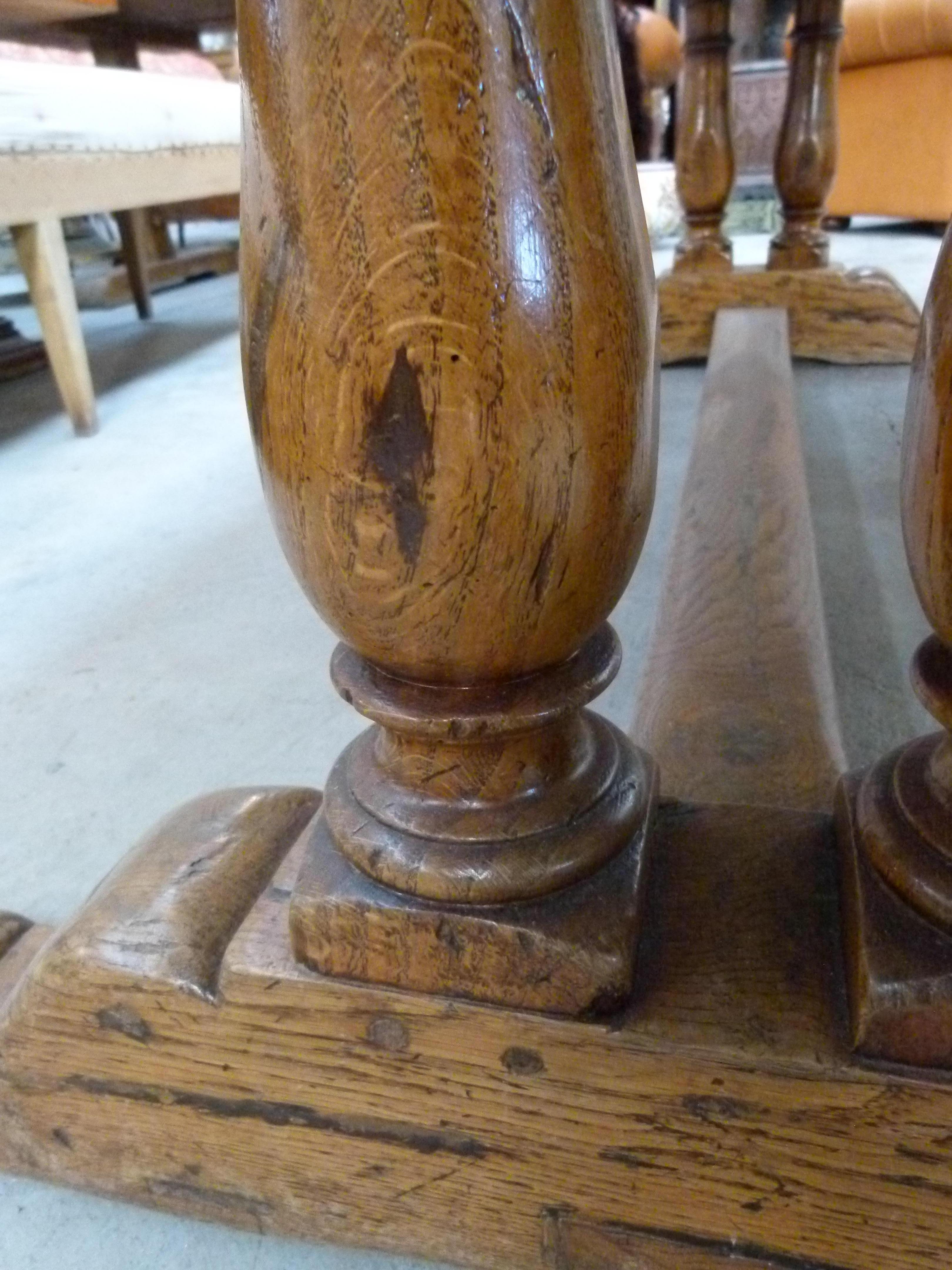 20th Century Monastery Style Oak French Table 3