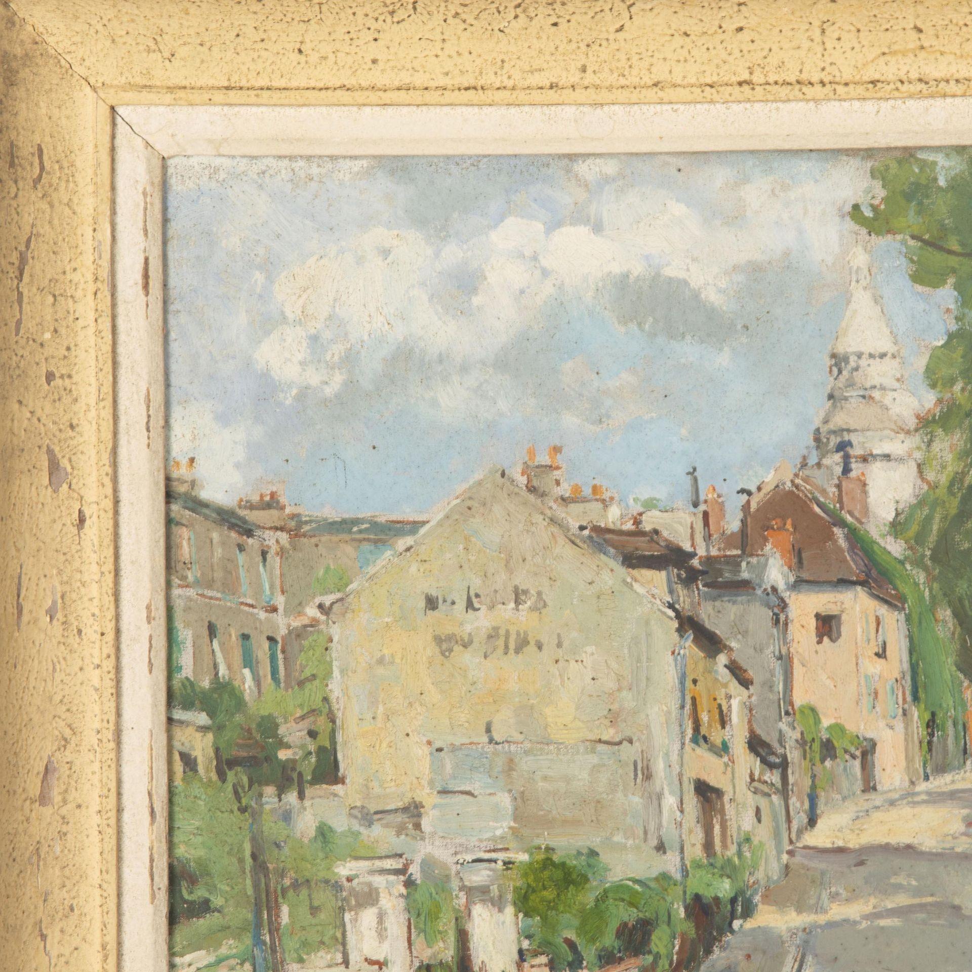 20th Century Montmartre Oil on Canvas In Good Condition For Sale In Gloucestershire, GB