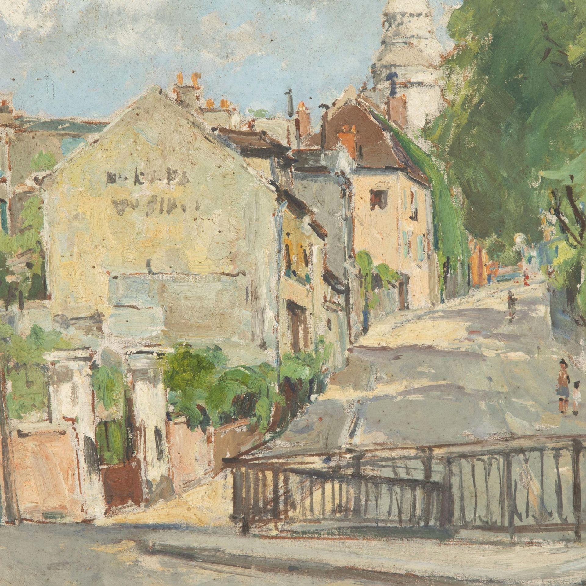 20th Century Montmartre Oil on Canvas For Sale 3