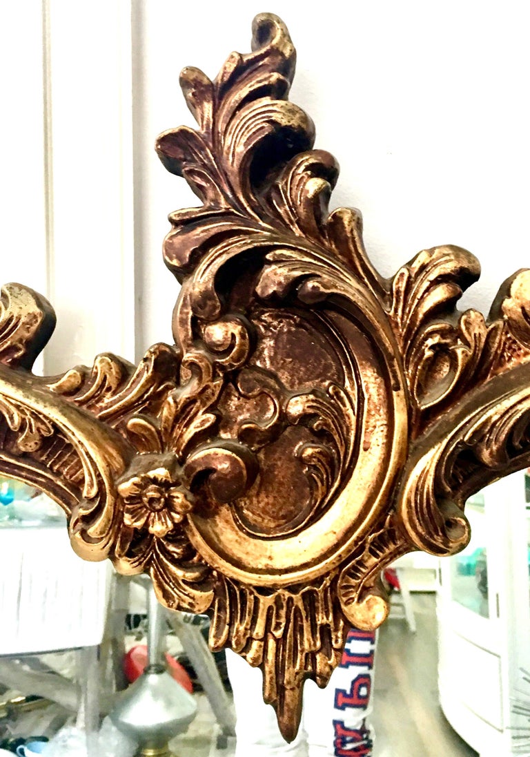 20th Century Monumental French Baroque Style Ornate Gold Gilt Mirror
