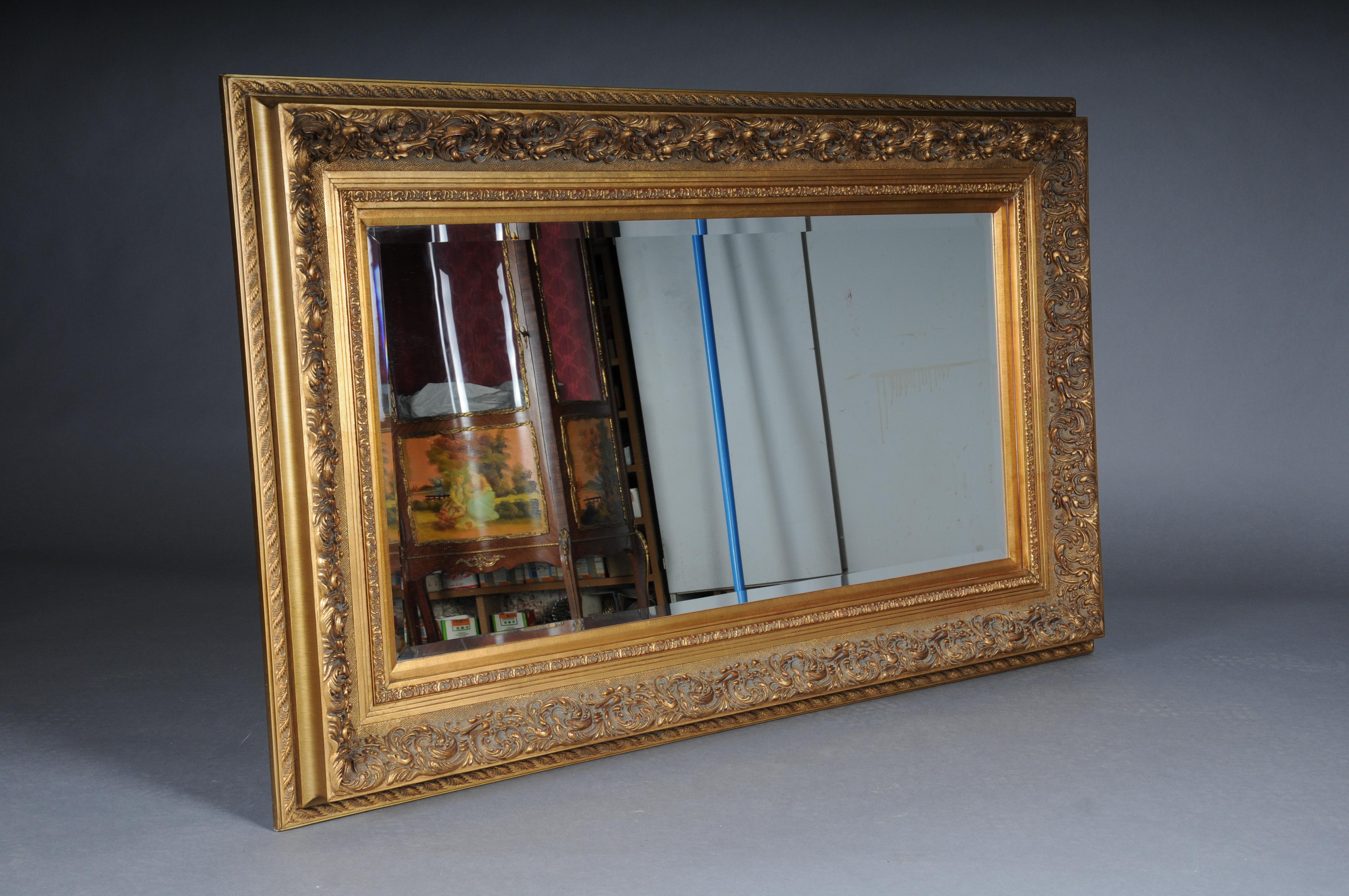 20th Century Monumental old wall mirror, gold For Sale 4
